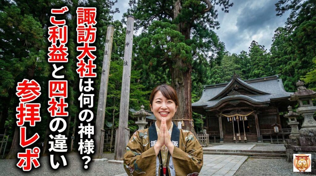 諏訪大社はなんの神様？ご利益と四社の違いを参拝レポで紹介
